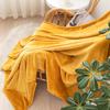 Solid Color Flannel Blanket - Sofa & Air Conditioning Cover, Gift Blanket, Coral Fleece Nap Blanket.