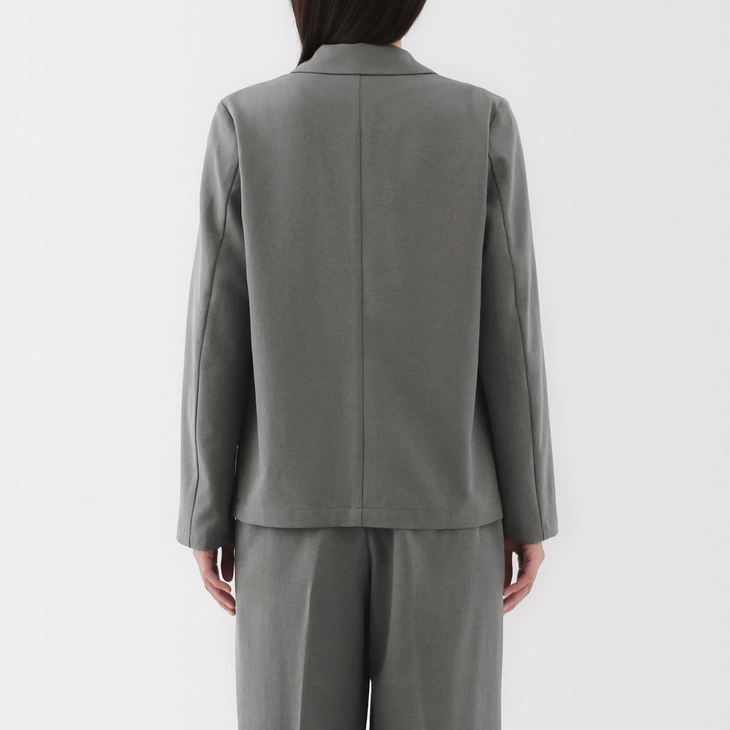 MUJI Tailored Charcoal Size XL Women's Water-Repellent Jacket, BD0ZYA5S, Gray,