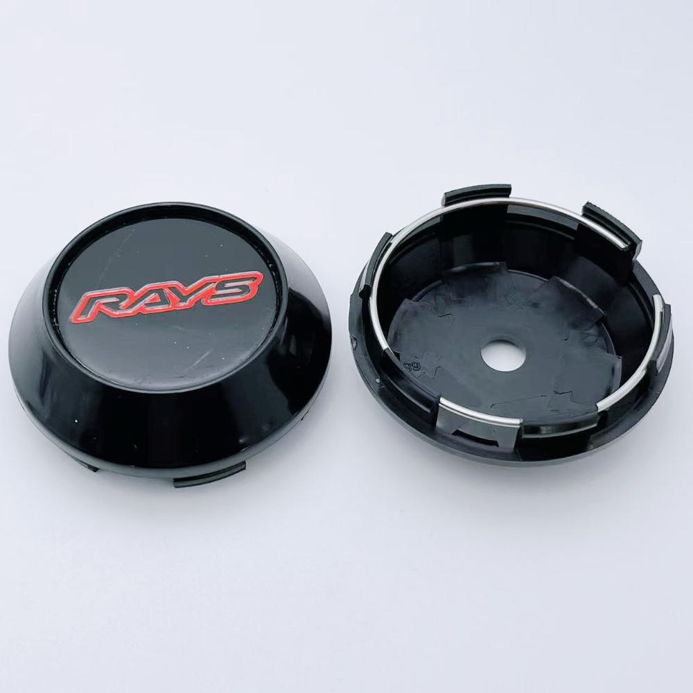 4pcs 60mm 64mm 65mm 68mm 69mm Rays Logo Emblem Car Wheel Center Caps Accessories for RAYS Wheels Hub Rim Hubcaps Cover Replace