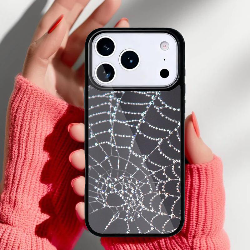 Spider Web Head Mask Phone Case for iPhone 17 Air 16e 15 14 13 Pro Max Back Cover for 12 11 Pro Coque