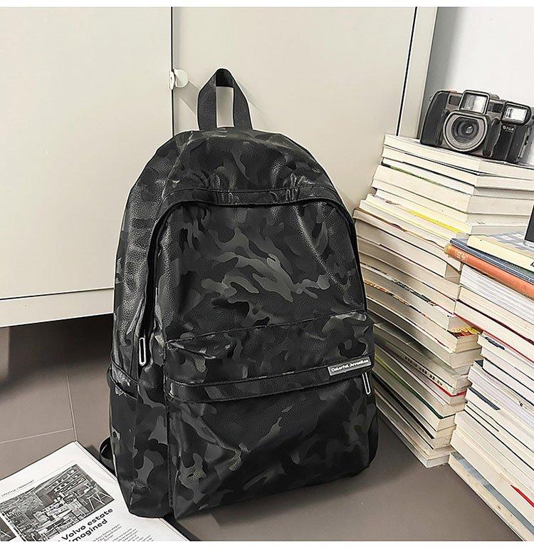 Schoolbag trendy brand new large-capacity personality leisure simple fashion versatile junior high school student travel schoolbag backpack