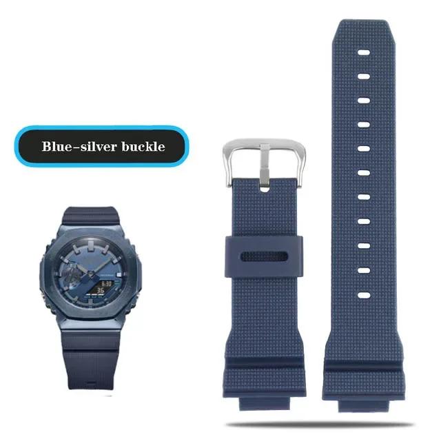 

Ремінці для годинників Casio G-Shock GM-2100 GM-S2100 GA-2100 GM-5600/GA5600 силіконові чоловічі спортивні водонепроникні аксесуари для годинника ремінець 16mm