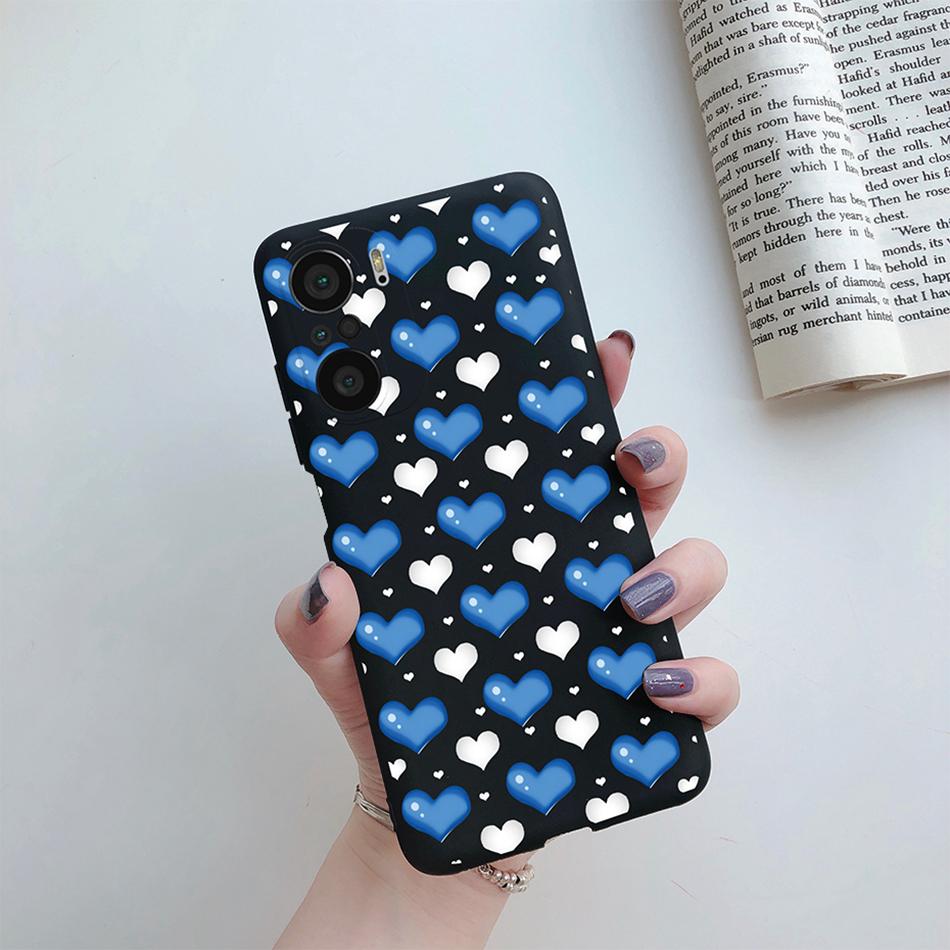 For Xiaomi POCO F3 Case Soft Back Cover Fashion Rainbow Love Heart Silicone Phone Protector Case For Xiaomi mi POCO F3 F 3 Funda
