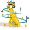 Kleine Ente Treppensteigend, Niedriges Baby Elektrisches Singendes Spielzeug, Interaktive Tierente Rutsche für Kinder, Feiertagsgeschenk