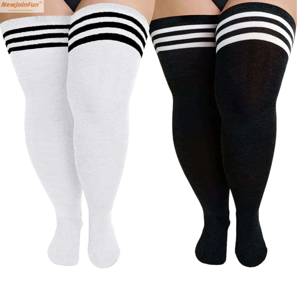 Plus Size Girls Comfortable Over The Knee Boot Long Socks Thigh High Stockings for Oversize Women Leg Warmers Large 3XXXL