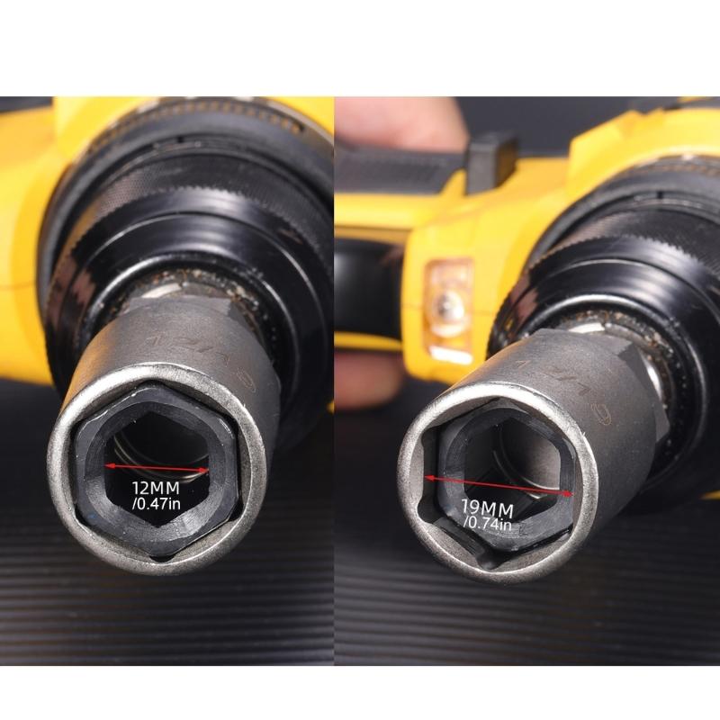 Double Head Design Retractable Hexagonal Socket 8/14/10/17/12/19mm With Anticorrosion Finish For Professional Mechanics