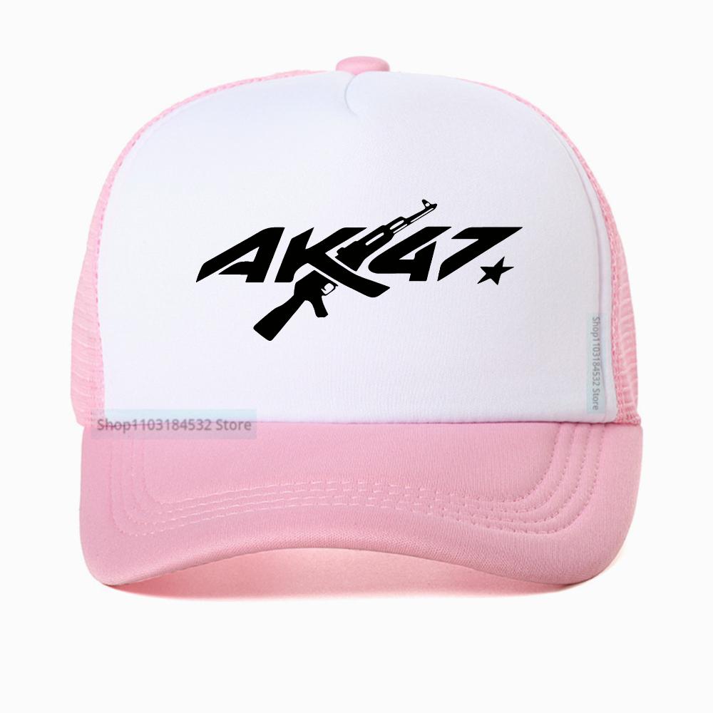 Unisex Ak47  Breathable Baseball Cap Mesh Adjustable Outdoor Spring Autumn Casual Sunscreen Hat