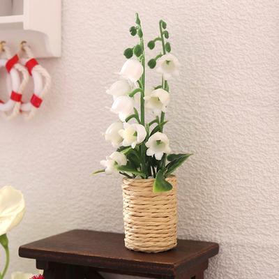 1:12 Puppenhaus Miniatur Pflanze Hyazinthen Topfpflanze Blume Bonsai Modell Home Garten Wohnzimmer Szene Dekor Spielzeug