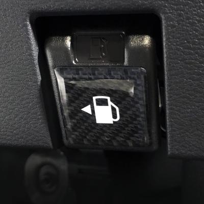 HASEPRO Magical Carbon NEO Fuel Lid Opener Emblem Black NFOE-1BLK
