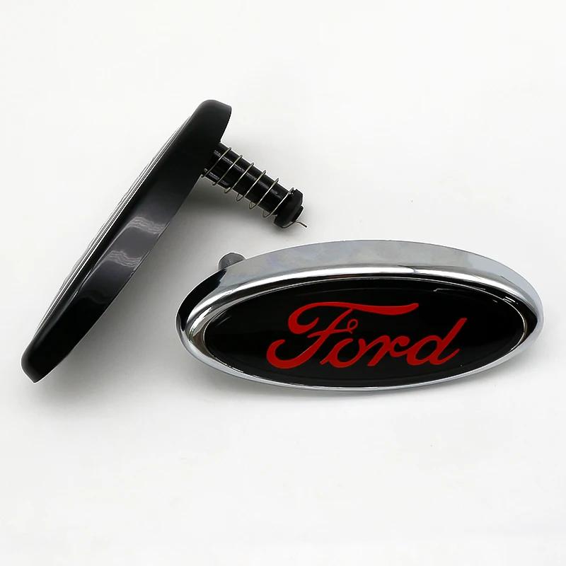 Car Sticker Ford ABS 14.5 Car Front Head Hood Bonnet Logo Rear Trunk Badge Sticker For Ford Mondeo Focus Fusion MK2 MK4 F150 F25