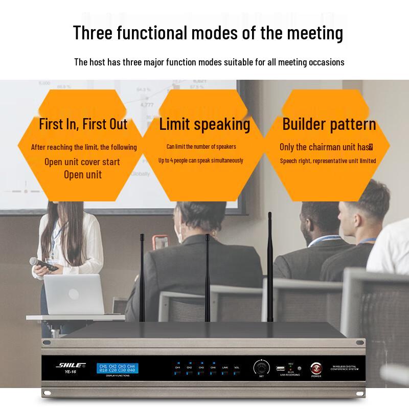 SHILE YE-16 Wireless Digital Conference Microphone System