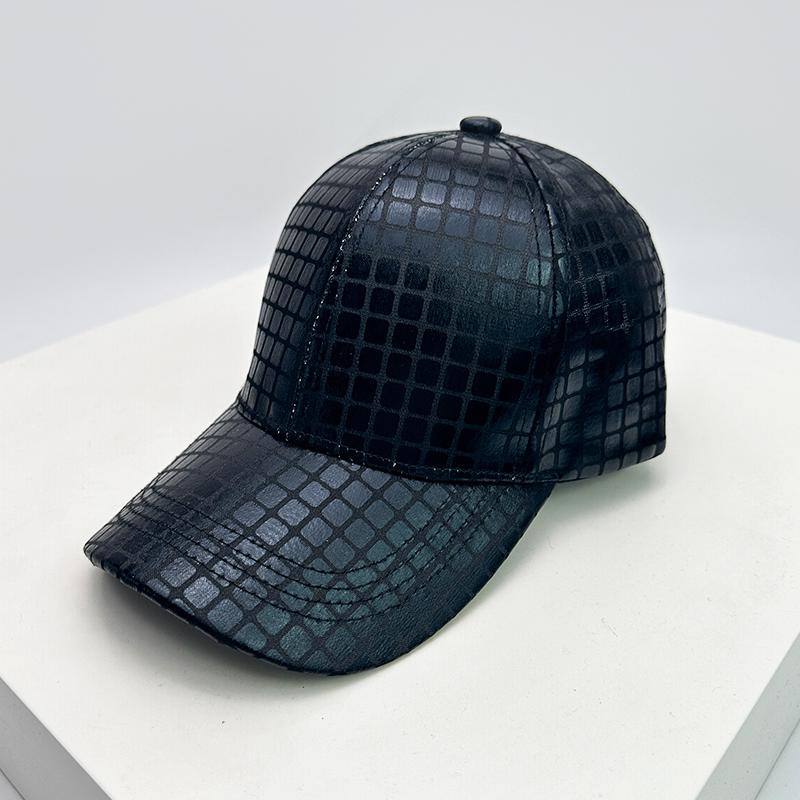 And Women Personalized Check Reflective Baseball Caps Air Permeable Street Style Sun Protection Snapback Hats All-Match Vintage Fashion Casual