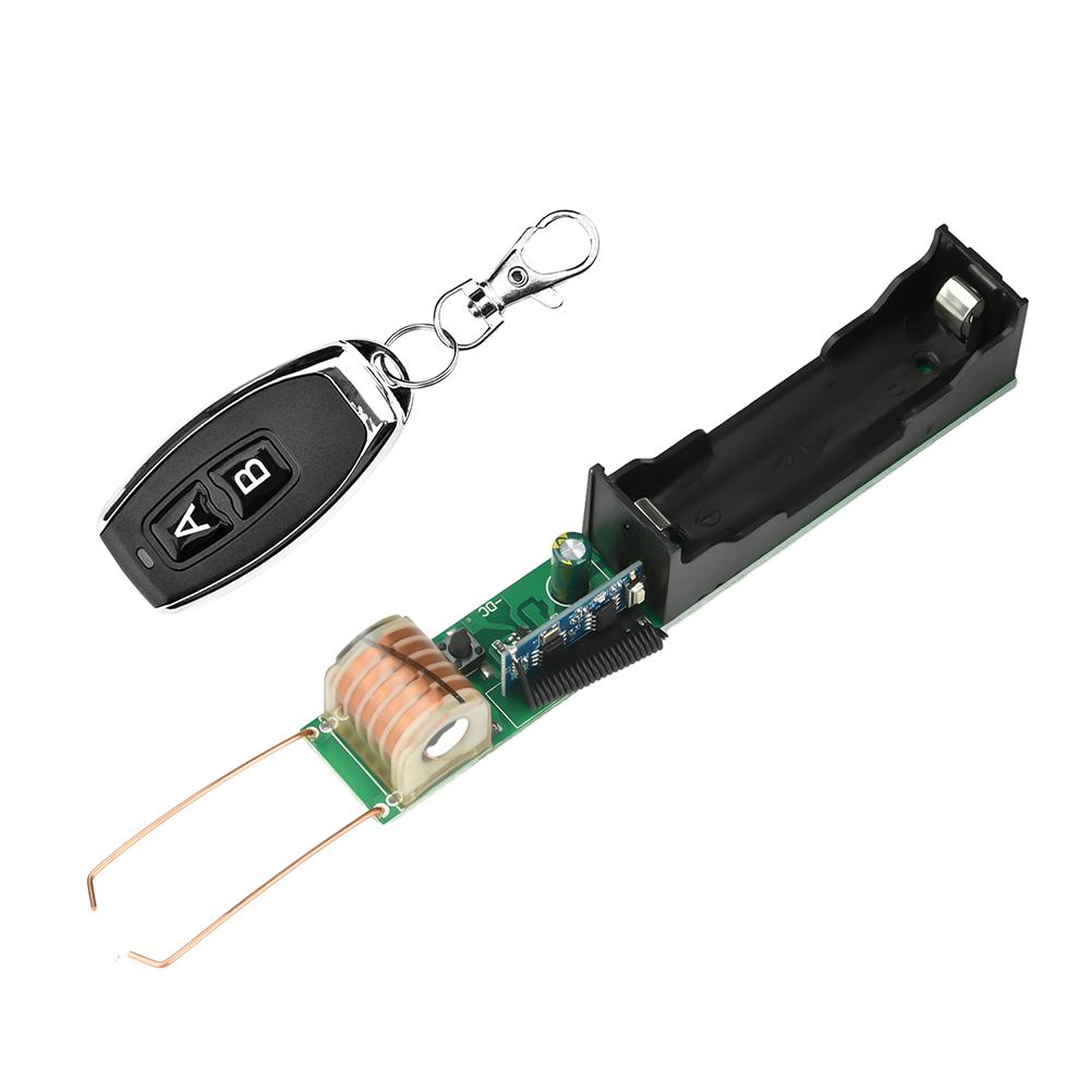 Générateur Haute Tension DC 3.7V 15KV 25KV Allumeur à Distance Module d'Amplification Bobine Élevatrice Décharge à Arc Transformateur 50M Télécommande