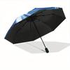 1pc Floral Bloom Automatic Open/close Folding Compact Umbrella, 8-Rib Sturdy Canopy, Lightweight Portable, Everyday Use, Gift, Outdoor Umbrella, Trave