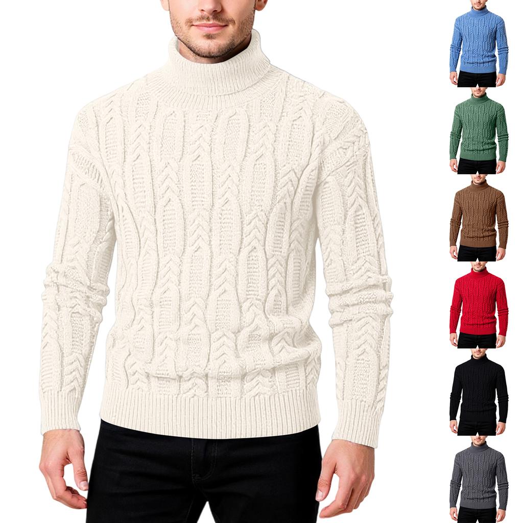 Men's Popular  Fashion  Leisure  Gao Ling  Self-Cultivation  Keep Warm  Pullover  Knitting  Sweater