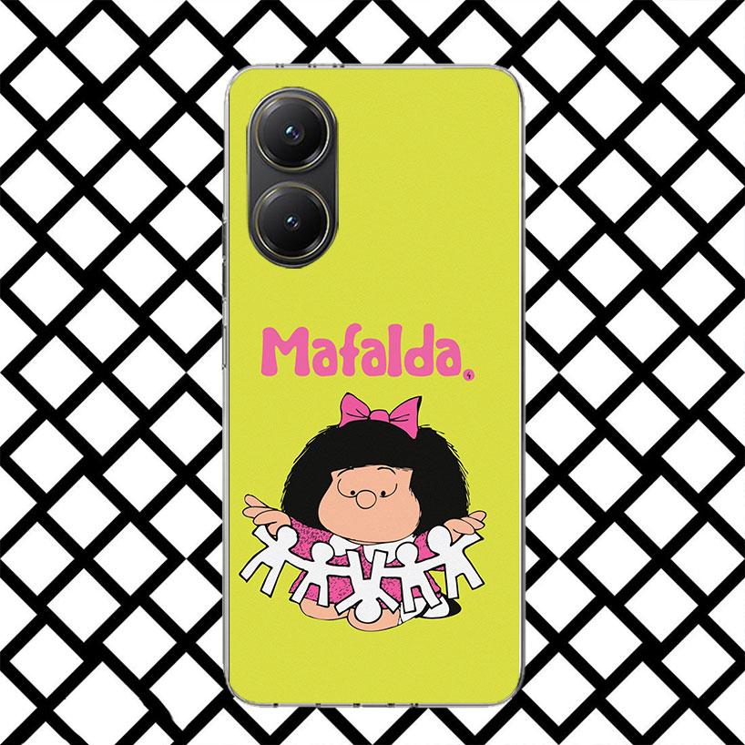 Mafalda Cartoon Phone Case for Xiaomi Poco F7 Ultra X7 X6 X5 Pro X4 Gt M8 M7 Redmi 15 15C 13 13C 12 12C Soft Cover Fundas Poco F
