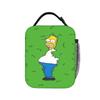 Homer In The Bushes S-Simpsons Lunch Bag  Portable Lunch Box Adult Office Graphic Cooler Bag Casual Oxford Thermal Lunch Bags