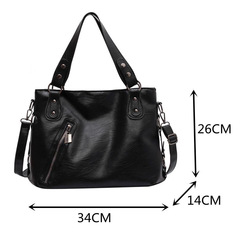Women's Large Soft Leather Shoulder Handbags 2023 Big Size Designer Crossbody Bag All Match Tote Bag Female Casual Messenger Bag