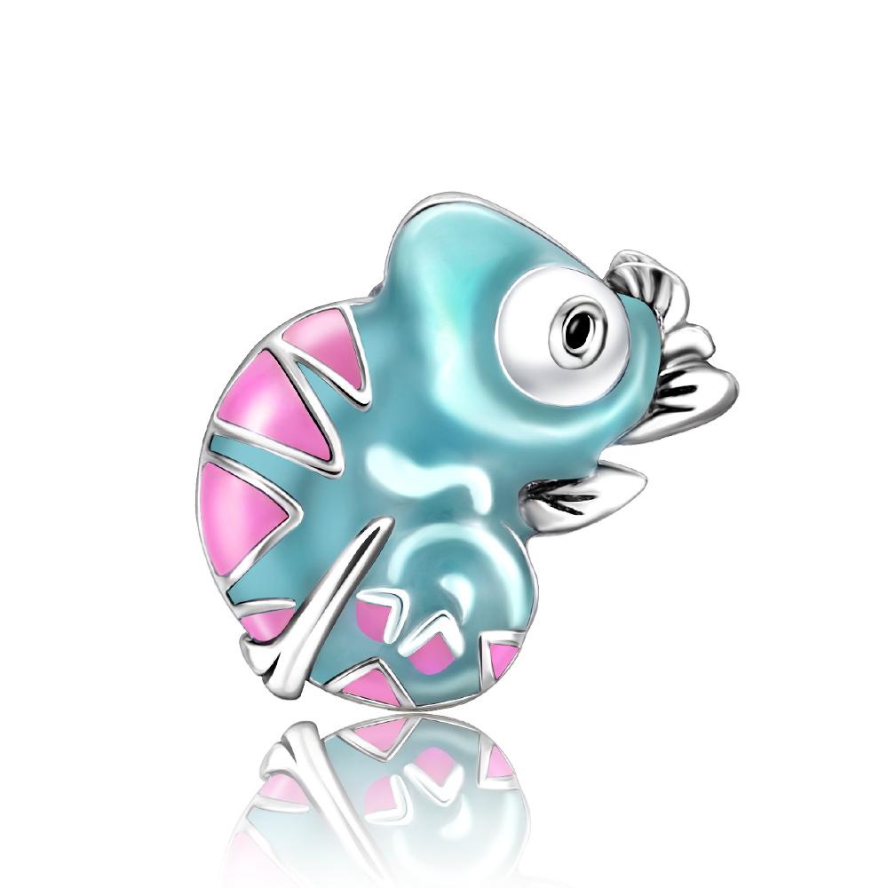 Heißer Verkauf 925 Sterlingsilber Kupfer Bunt & Schwarz Kleiner Drache Anhänger Charm Passt Armband Reizende Zirkonia Accessoires Geschenke