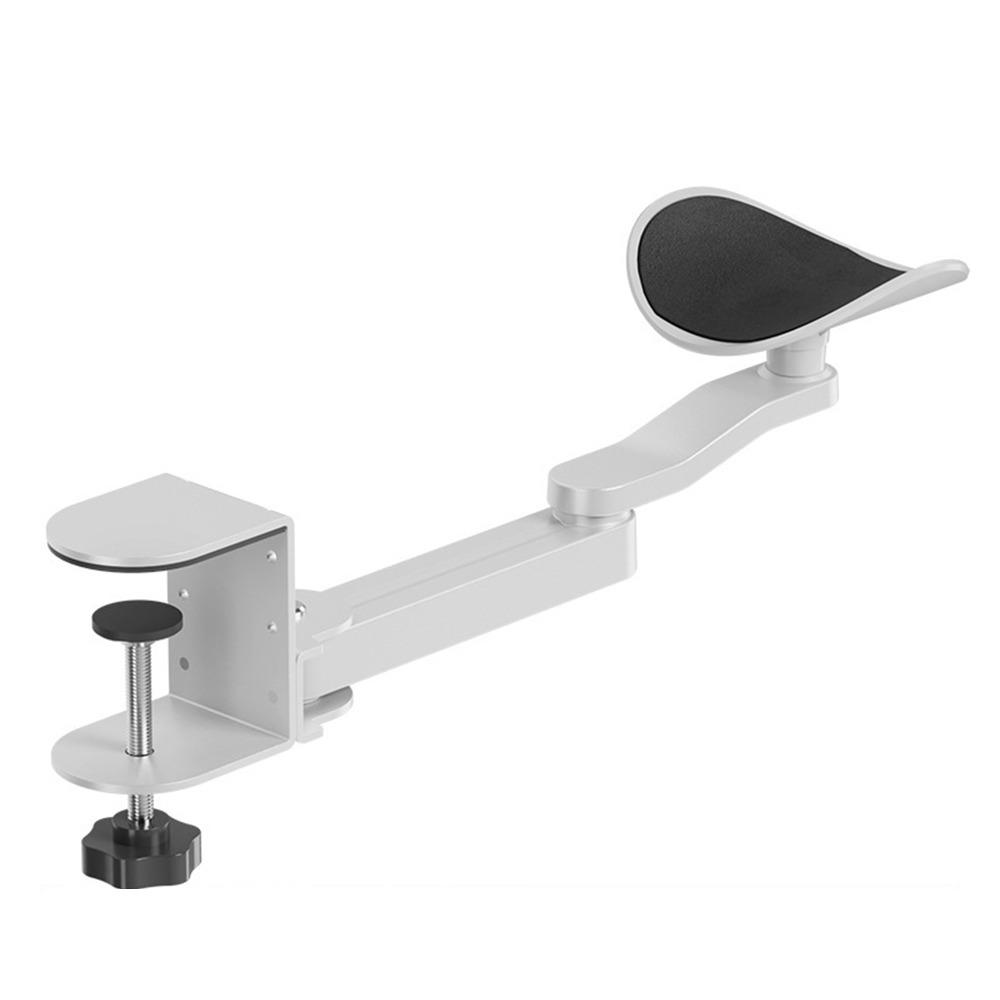 

Aluminum Zinc Zinc Alloy Desk Wrist Support 360° Rotation Mouse Pad Armrest Ergonomic Arm Rest Home Office білий