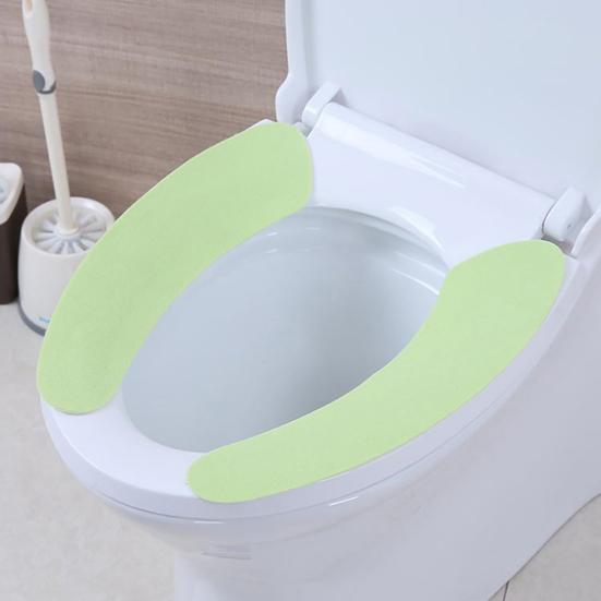 2Pcs Toilet Cushion Soft Warm Waterproof Toilet Seat Cover Closestool Cushion for Bathroom
