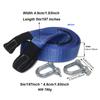 Car Tow Strap Racing Auto Winch Rope Nylon 5m 8Tons Recovery Towing Cable Strap Belt Heavy Duty Off Road Accessories Metal Hooks