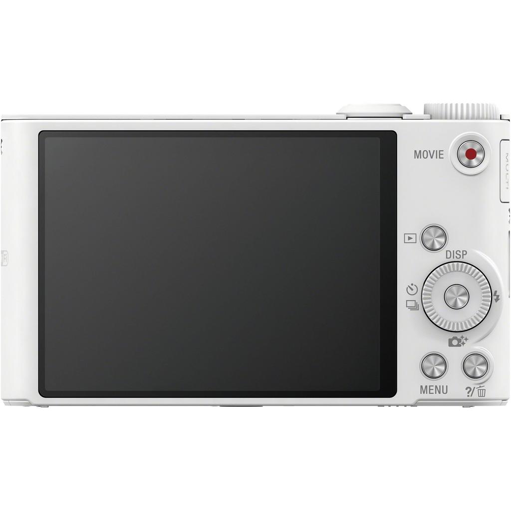 Sony WX350 Digital 20x Optical [Refurbished] Cyber-shot Camera, Zoom, White, DSC-WX350-W (Refurbished)