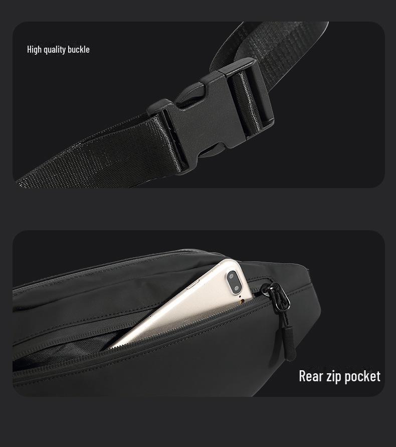 Men's Trendy Shield Armor Polyhedron Chest & Waist Bag for Sports and Fitness