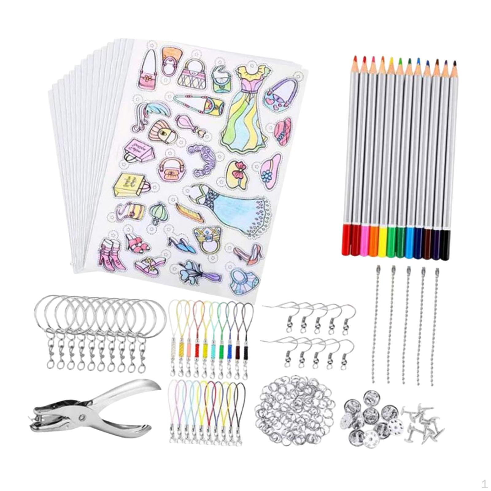 

Термоусадочна плівка для творчого виготовлення брелоків, сережок та кільця для ключів Style A