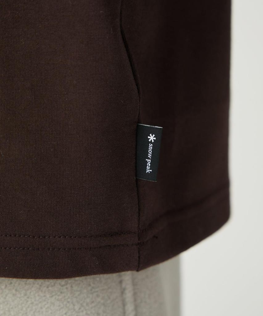 Snow Peak Relaxation Short Sleeve and Dark Size S T-Shirt TS-25AU005, T-Shirt, Men's Women's, Brown,
