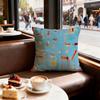 Landscape Cushion Cover Set of  Decorative Short Plush Pillow Covers for Sofa Soft  Cushion Case X Cm
