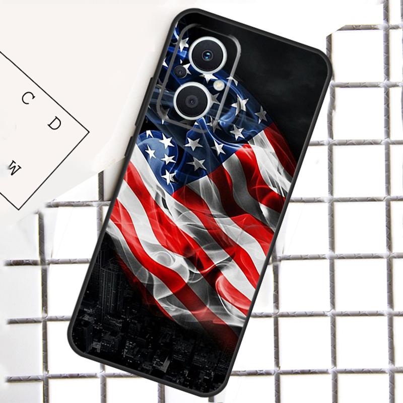 

Чехол с флагом США для OPPO Reno 14F 13F 12F 11F 10 11 12 13 14 Pro 7 8 Lite 8T OPPO Find X6 X5 X8 X9 Pro OPPO Reno10 Pro