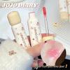 JOJO DIARY Puderquaste Bär Lipgloss: Klarer, praller, niedrig pigmentierter Glanz für natürliche, studentenfreundliche Lippen