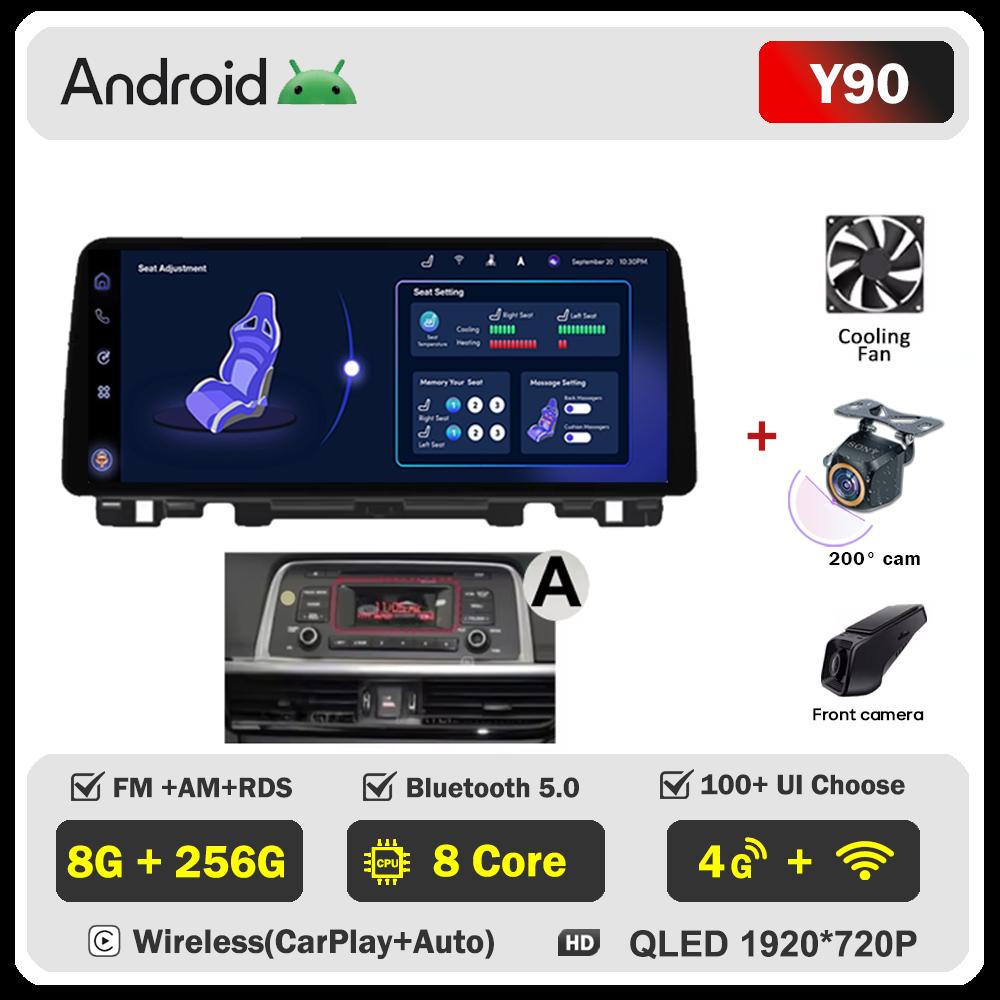 12,3 Zoll Auto Multimedia Radio Für KIA K5 Optima 2015-2019 Video Audio Player Stereo Navigation Autoradio Carplay Kein 2 Din DVD