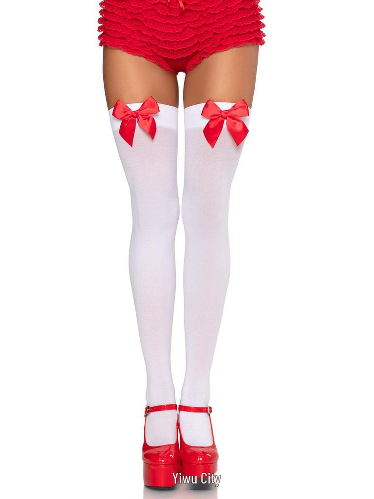 Women's Matte Bow Over-the-Knee Bavarian Festival Socks