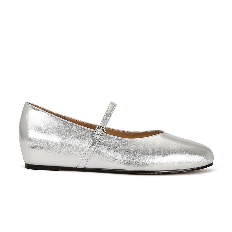 [Shei Su Yinyin] Two Versions~ 3.5cm Inner Height Increase Diamond Buckle Head Mary Jane Half Drag Women's Single Shoes