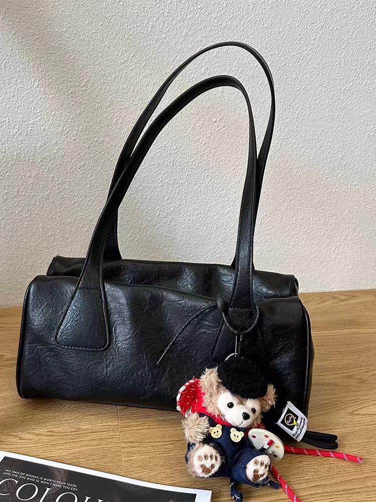 2024 Autumn/Winter Women's Retro Korean Underarm Baguette Handbag
