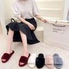 Women's All-Fur Fur Slippers Winter Fur Shoes Fur Slippers