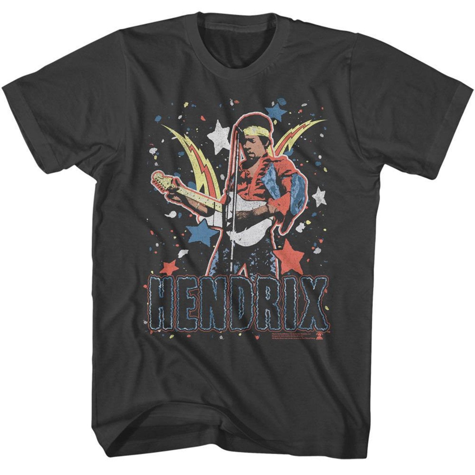 Jimi Hendrix Star Bursts Smoke T-Shirt S