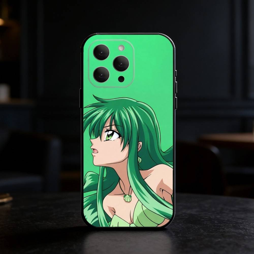 Mermaid Melody Pichi Pitch Phone Case For iPhone 17,16,15,14,13,12,11 Plus,Pro Max,SE4Soft Silicone Black Cover
