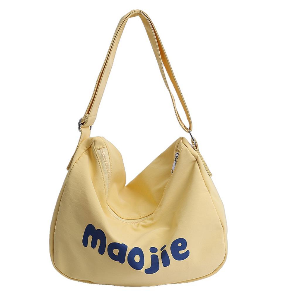 Letter Women's Tote Bags Canvas Commute Bag Versatile Single Shoulder Bags  Daily