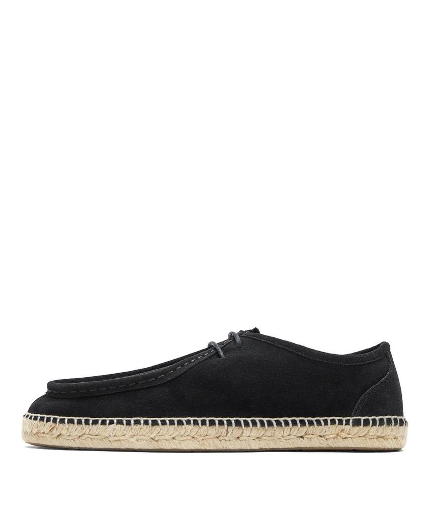 Massimo Dutti Split Suede Stitch Detail Jute Shoes