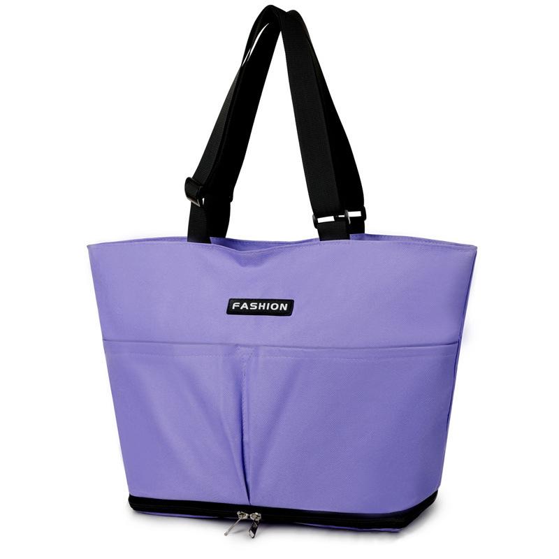 New Large-capacity Universal Wheel Bag Supermarket Shopping Portable Waterproof Handbag Foldable Luggage Trolley Bag Tugboat Bag Storage Bag