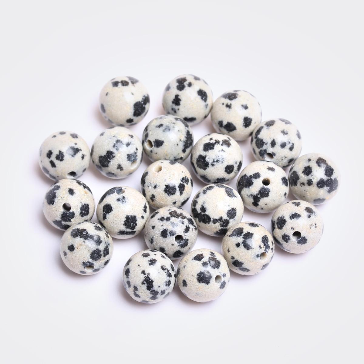 

Творческий браслет своими руками, рукоделие, 4, 6, 8, 10, 12 мм, круглая бусина для изготовления ювелирных изделий, бусины из натурального камня далматинская яшма, 40-15 шт./пакет, крапинка 8mm