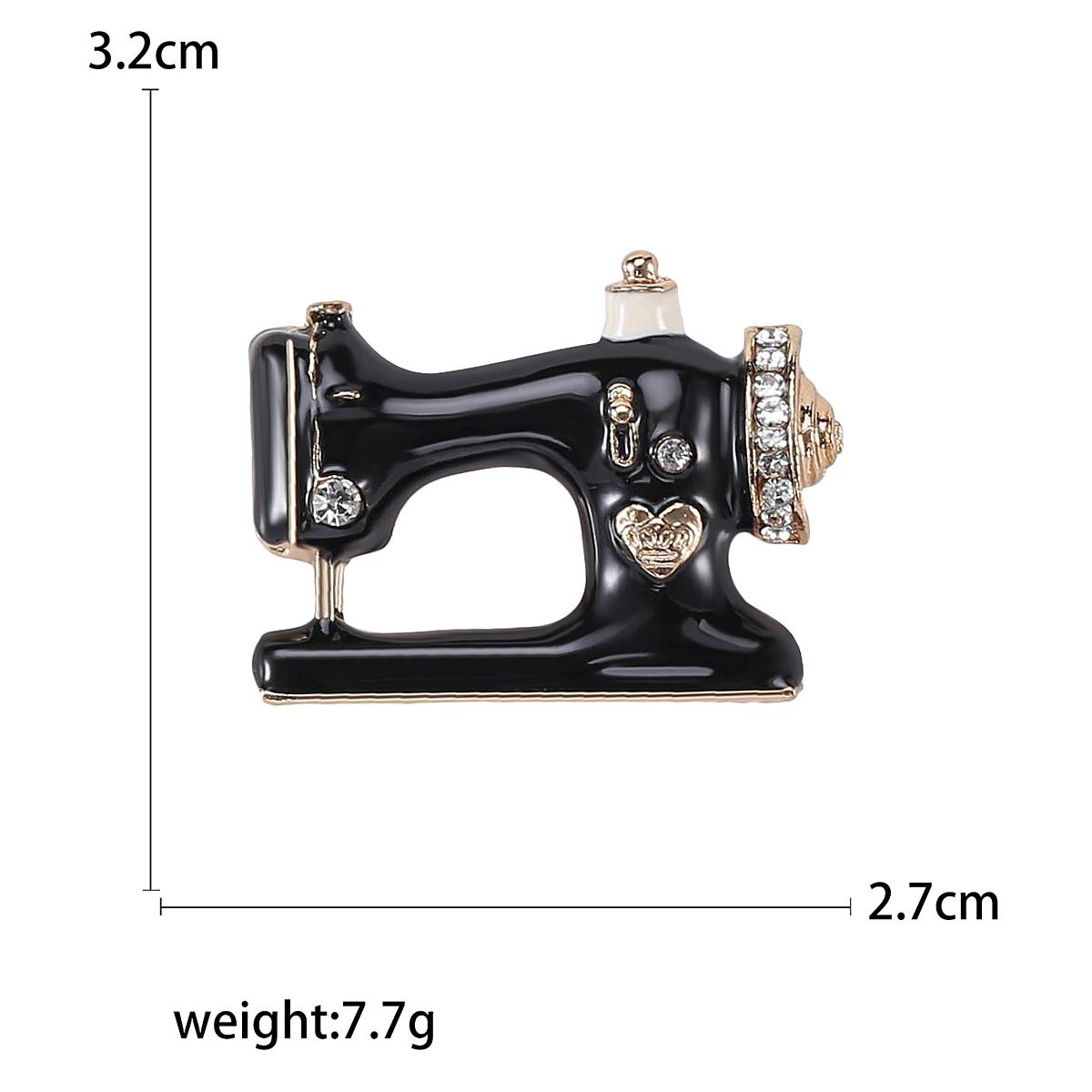 

Эмалевые броши для швейной машины для женщин, унисекс, жемчужные булавки для швейных инструментов, банкетные вечеринки, рюкзаки, подарки, ювелирные аксессуары