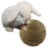 6/10cm Kauspielzeug Geflochtener Ball Meerschweinchen Kaninchen Hamster Kleintier Spiel Haustier Interaktives Kauspielzeug Natürlicher Grasball Lustige Haustierspielzeuge