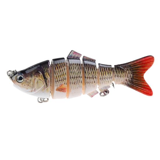 10cm 17g Fishing Lure 6 Segment Attractive Plastic Simulation Multi Jointed Hard Bait for Fishing Lover