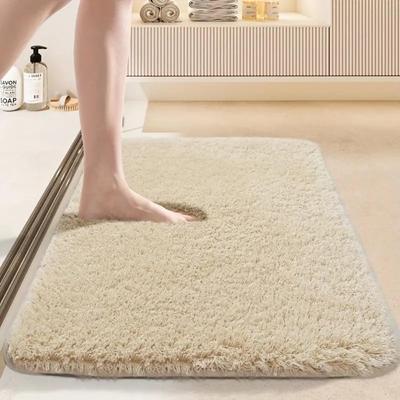 Tappetino da bagno spesso in cashmere Tappeti antiscivolo da bagno in lavabo Vasca da bagno Tappeto da pavimento Zerbino per doccia Imbottitura 3D in memory foam