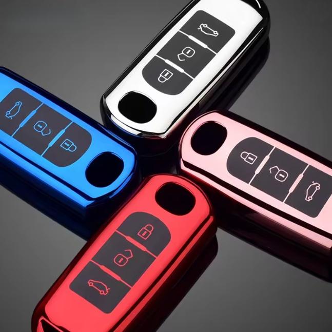 New Tpu  2/3 Button Car Remote Key Case Cover For Mazda 2 3 6 Atenza Axela Demio CX-5 CX5 CX-3 CX7 CX-9 2015 2016 2017 2018 2019 Accessories