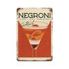Vintage Fruit Juice Mojito Aperol Spritz Posters and Sangria Drink Negroni Metal Tin Sign Plaque Club Bar Home Decor Wall Pla